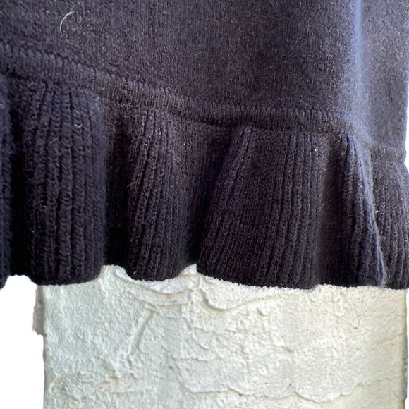 Moda International Sleeveless Turtle Neck Acrylic Blend Sweater Dress Black Sz S - Picture 5 of 9